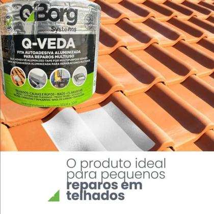 Imagem de Fita Asfaltica Térmica Fita Adesiva Telhado Calha 15cmX10m