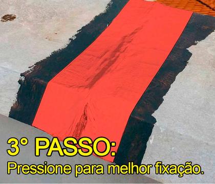 Imagem de Fita Auto Adesiva Manta Asfaltica 90cmx10m Terracota Oferta