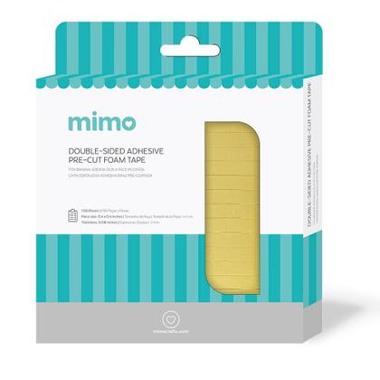 Imagem de Fita Banana Adesiva Dupla Face Picotada - Mimo - 1cm x 1cm - 1156 Peças