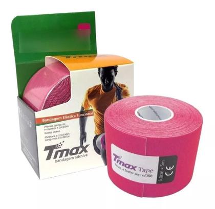 Imagem de Fita Bandagem Kinesio Tape Elástica Adesiva Tmax Original