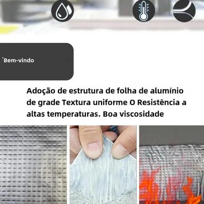 Imagem de Fita Butílica de Alumínio à Prova d'Água e Resistente a Altas Temperaturas