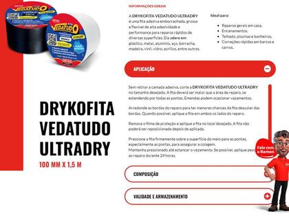 Imagem de Fita Cola Tudo Emborrachada Multiuso a Prova D'agua 1,5 mt