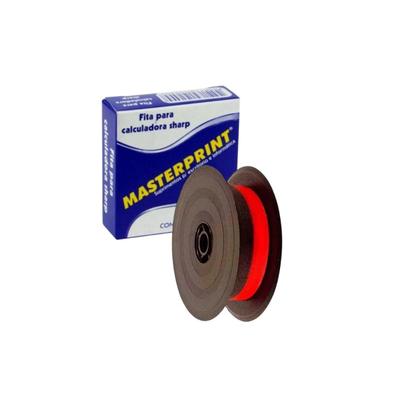 Imagem de Fita Compativel com Calculadora Sharp Preta/Vermelha 13mmX4m