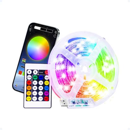 Imagem de Fita Cordão Led Luz Rgb Neon Natalino 20 Metros Pisca Pisca