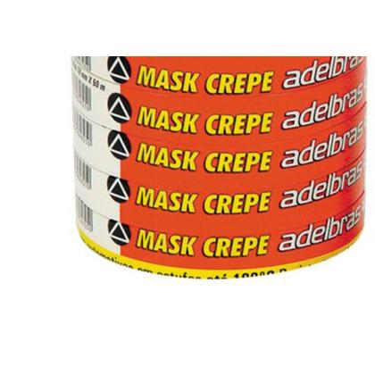 Imagem de Fita Crepe Adelbras Mask-710 18Mmx50Mt ./ Kit Com 6 Unidades