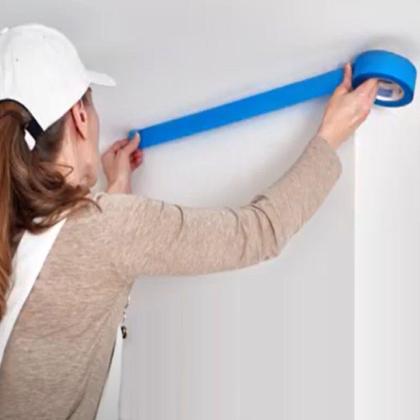 Imagem de Fita Crepe Azul Mascaramento Pintura 48mm x 50m Tigre