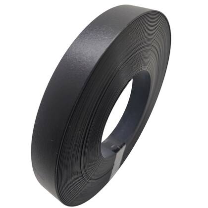 Imagem de Fita de Borda Abs Preto Texturizado Fosco 22mm x 1mm x 20m Para Moveis Acabamento Mdf