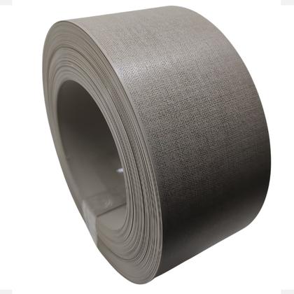 Imagem de Fita de Borda Para Formica Cinza Lino Florence FB20 64mm X 5m Moveis Revestimento Resistente