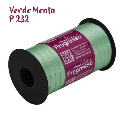 Imagem de Fita de Cetim Progresso 7mm 100 Mts Verde Menta 232