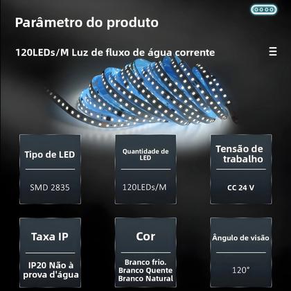 Imagem de Fita De LED 24V 10M Com Sensor De Movimento PIR, Controlador De Escada, Efeito Pixel Chasing WS2811,