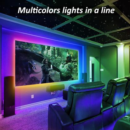 Imagem de Fita de LED abtong 2 m alimentada por USB RGB à prova d'água