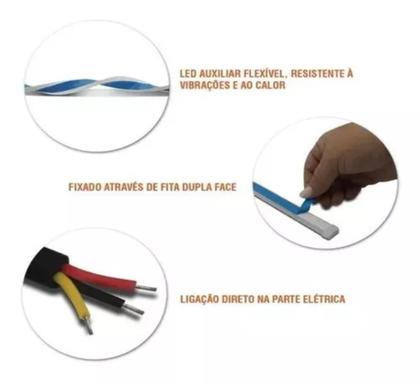 Imagem de Fita de Led Drl Lanterna com Seta Sequencial 60cm