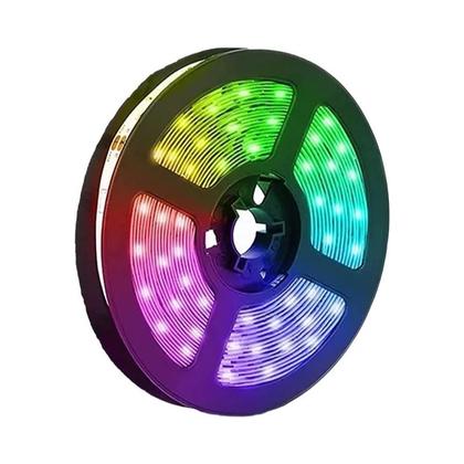 Imagem de Fita de LED RGB 5050 USB com Bluetooth - 24 Teclas e Controle Remoto