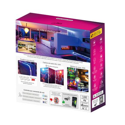 Imagem de Fita de Led RGB com 5 metros Inteligente Wi-Fi ELG SHFL201