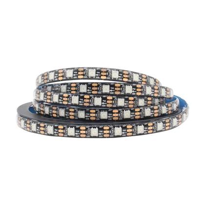 Imagem de Fita De LED RGB WS2812B DC5V Colorida Endereçável IP30 IP65 IP67 À Prova d'Água Com PCB Preto
