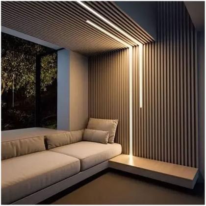 Imagem de Fita de LED SMD 127V 3000K 100 Metros Perfil Fita Dupla Face Plug Conector Gesso Sanca Sala Quarto Jardim Residencial Comercial Recepçao Iluminaçao Am