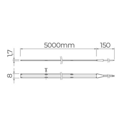 Imagem de Fita de Led Stella COB All Light Pro com 5 Metros Alto IRC 95 16W 24V