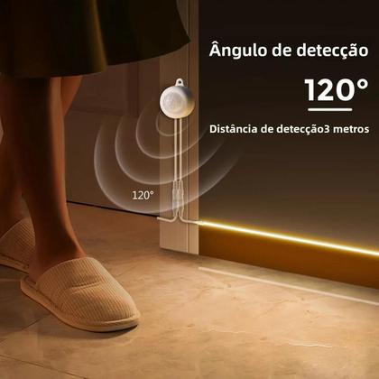 Imagem de Fita De Luz LED COB Inteligente 220V 110V Para DC 12V, Lâmpada Flexível Com Sensor De Movimento Para