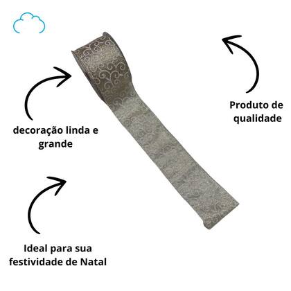 Imagem de fita de natal para laços e presente Champagne c/ detalhes