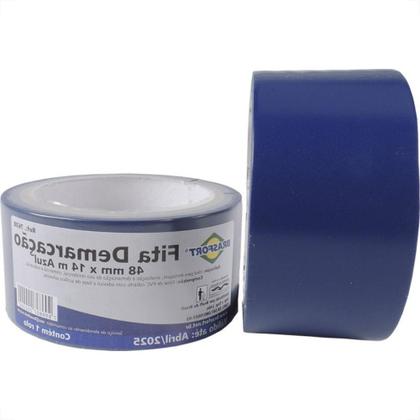 Imagem de Fita Demarcacao Solo Brasfort 48X14M Azul 7638