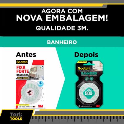 Imagem de Fita Dupla Face 24mm X 1.5m Scotch Fixa Forte 3m