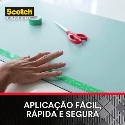 Imagem de Fita Dupla Face 3M Original Extrema Fixa Forte 24mm X 2m Para Parede Fixa Quadro Espelho 5kg Scotch