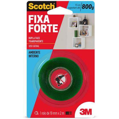 Imagem de Fita Dupla Face 3M Scotch Fixa Forte 19mm x 2m