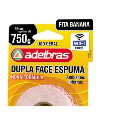 Imagem de Fita Dupla Face Adelbras Espuma 12 X 2M