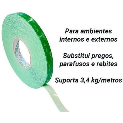 Fita Dupla Face de Espuma 3M VHB IG-110WF 19MM X 5M Imagem de Fita Dupla Face de Espuma 3M VHB IG-110WF 19MM X 5M