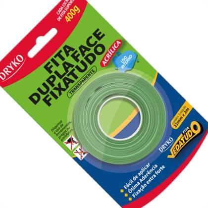 Imagem de Fita Dupla-Face Dryko F.Tudo Trans 12X2M