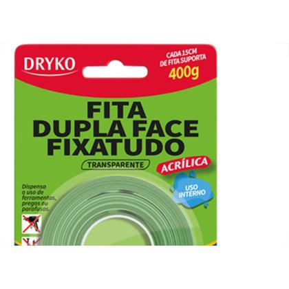 Imagem de Fita Dupla-Face Dryko F.Tudo Trans 12X2M