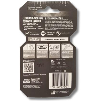 Imagem de Fita Dupla Face Extra Forte 3M Profissional 12mm x 2 metros