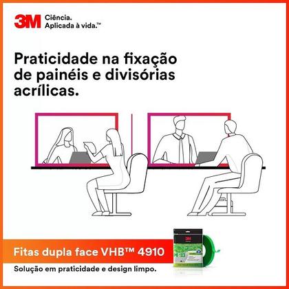 Imagem de Fita Dupla Face Fixa Forte 3M VHB 9,5MM X 20M 4910