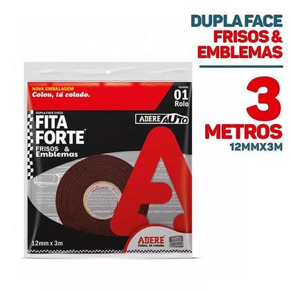 Imagem de Fita Dupla Face Frisos e Emblemas para Carro 12MM X 3M