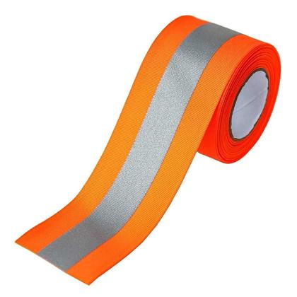 Imagem de FITA FRISO REFLETIVA LARANJA 50MM - 10 mts