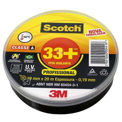 Imagem de Fita Isolante 20M x 19mm 33  Scotch 3M