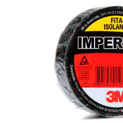 Imagem de Fita Isolante IMPERIAL 10 Metros Kit Com 10 Unidades HB004236020 3M