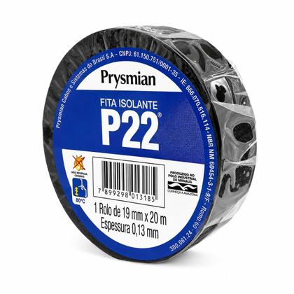 Imagem de Fita Isolante P22 19mm X 20 Metros Prysmian