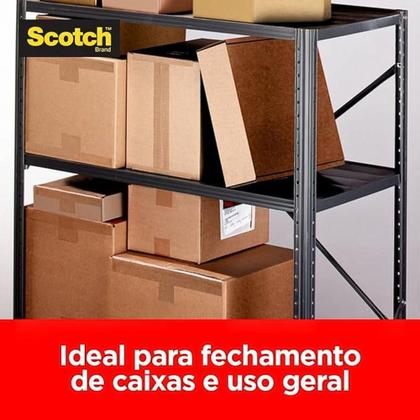 Imagem de Fita Larga Adesiva 3m 45mm X 45m Com 4 Rolos Scotch 3m