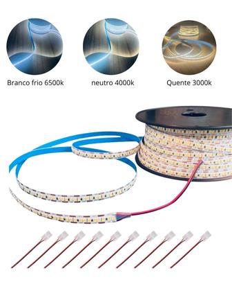Imagem de Fita Led 12v 240 led 18w por metro 1a linha rolo 50 metros