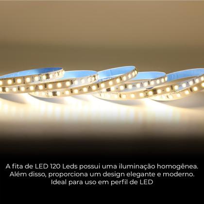 Imagem de Fita Led 220v Direta 120leds/m Rolo 10m Não Usa Fonte Neutro