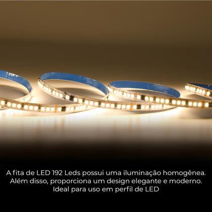 Imagem de Fita Led 220v Direta 192leds/m Rolo 10m Não Usa Fonte Neutro