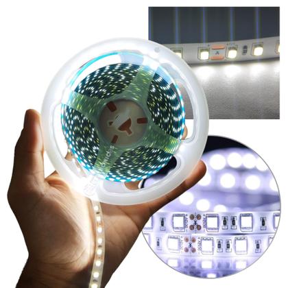 Imagem de Fita LED 2835 Para Perfil Luz Branco Fria 6500k 5mts 120 LEDs/m Para Perfil 50W LLTT283512065