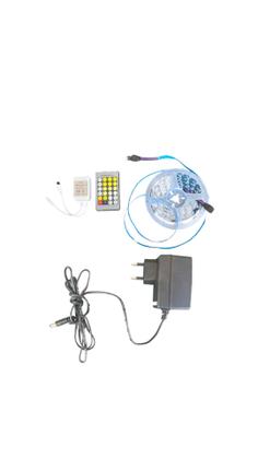 Imagem de Fita LED 3 cores 5028 12 volts + fonte e controle