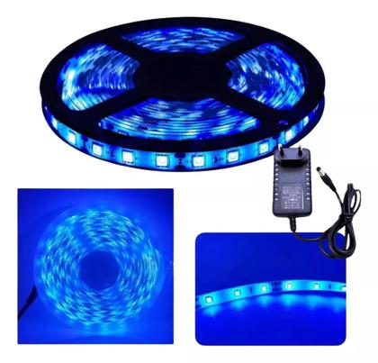 Imagem de Fita LED 3528 Azul Rolo Com 5 Metros e 300 LEDs  480 Lumens  TB5021