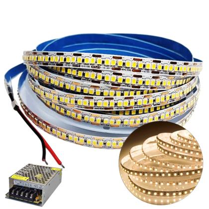 Imagem de Fita Led 4500K Branco Morno 5M 3528 Ip20 240leds/m Adesivada P/ Corredores, Janelas, Arcos FN875W