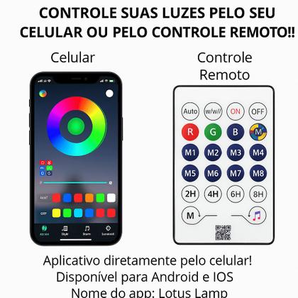 Imagem de Fita Led 5 Metros Bluetooth rgb Inteligente para Quarto