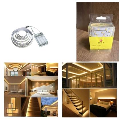 Imagem de Fita Led Adesivo 2m Metros Sem Fio com 120 Luzes Decoração