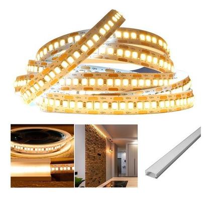 Imagem de Fita Led Branca Quente 5m 2835 12v 3000k 120 Leds fonte 12v 2A