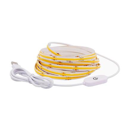 Imagem de Fita LED COB Dimmable Com Alimentação USB E Interruptor Touch Para Iluminação Interna Em Sala De